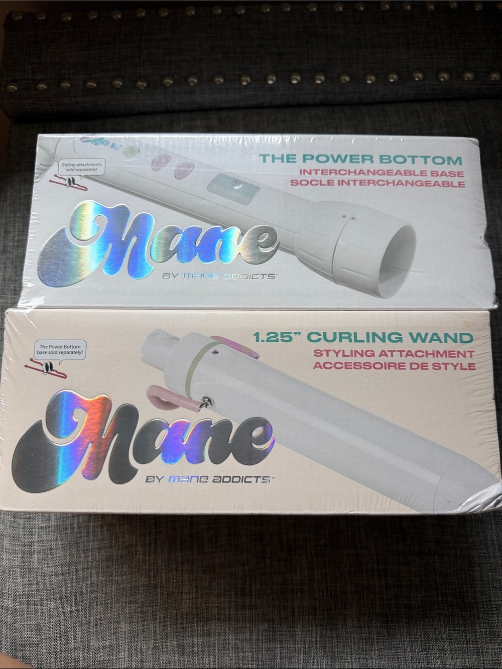 Mane by Mane Addicts 1.25" Curling Wand - White/Pink Accent